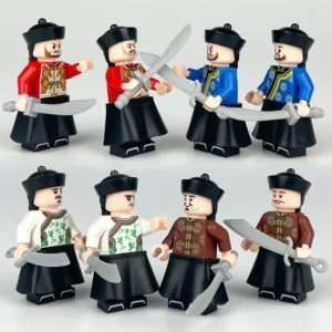 Minifigures – imperial guards or soldiers from the Qing Dynasty (LEGO Alternative) Minifigures – imperial guards or soldiers from the Qing Dynasty (LEGO Alternative)