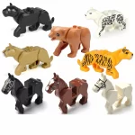 jungle and wild animals - Custom Printed Brick Block Figure