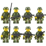 jungle combat soldiers - Custom Printed Brick Block Figure