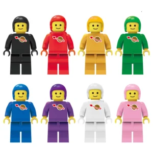 Minifigures – monochromatic classic space astronaut figures (LEGO Alternative) Minifigures – monochromatic classic space astronaut figures (LEGO Alternative)