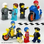 motorcycle riders or racers - Custom Printed Brick Block Figure
