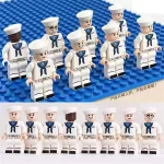 naval crew of eight sailor - Custom Printed Brick Block Figure