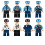 police officers - Custom Printed Brick Block Figure