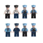 police officers - Custom Printed Brick Block Figure