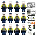 police officers - Custom Printed Brick Block Figure