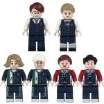 students in various school uniforms - Custom Printed Brick Block Figure