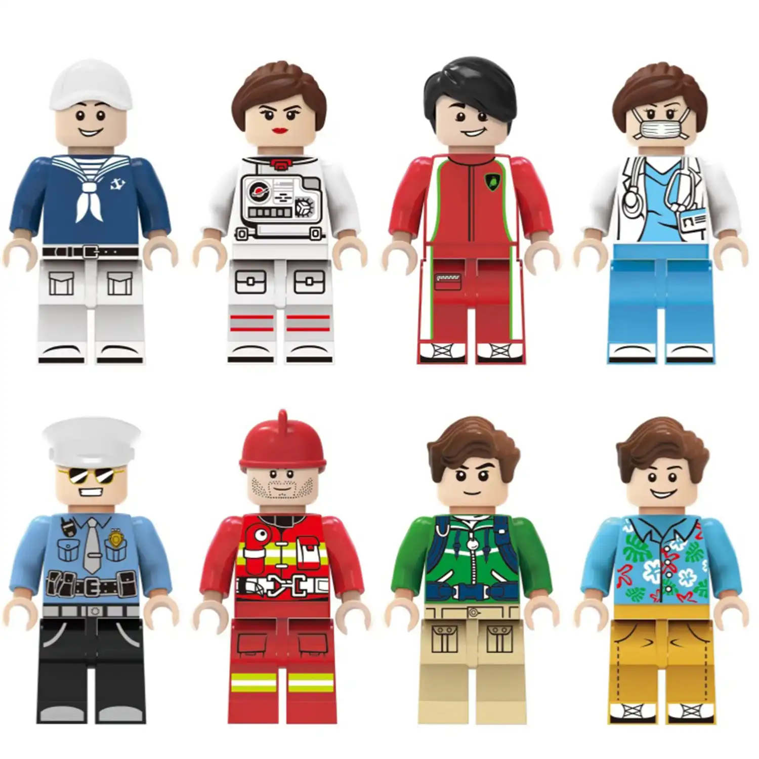 Minifigures – urban professions and citizen (LEGO Alternative)