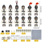 medieval knights and custom piece - Custom Printed Brick Block Figure