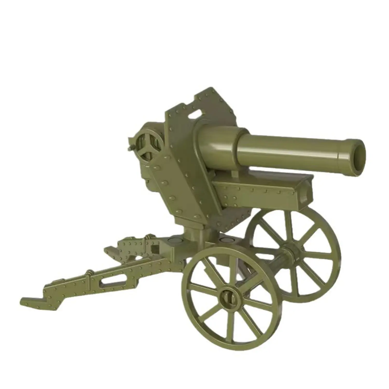 Custom Piece Miniature – Japanese Type 92 Battalion Gun olive green – 3D Print for LEGO minifigure