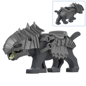 Minifigure - Armored Wolf Warg Dark Grey (LEGO Alternative) Minifigure - Armored Wolf Warg Dark Grey (LEGO Alternative)