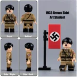 17Adolf Hitler art student - Custom Printed Brick Block Figure