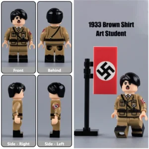 Minifigure – Adolf Hitler art student (LEGO Alternative) Minifigure – Adolf Hitler art student (LEGO Alternative)