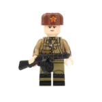 Soviet machine gunner - Custom Printed Brick Block Figure