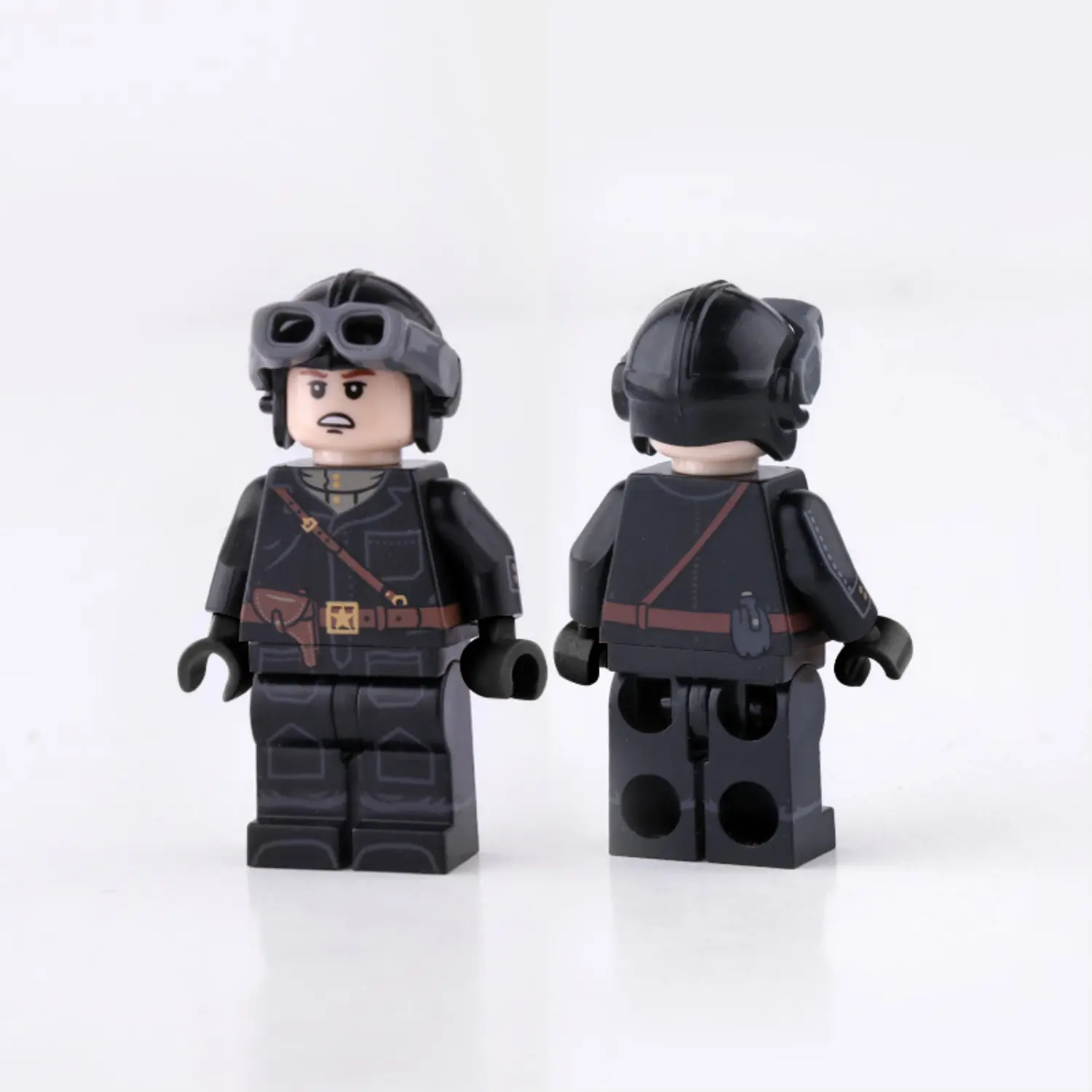 Minifigure – Soviet tank crewman tanker with black uniform (LEGO Alternative) Minifigure – Soviet tank crewman tanker with black uniform (LEGO Alternative)