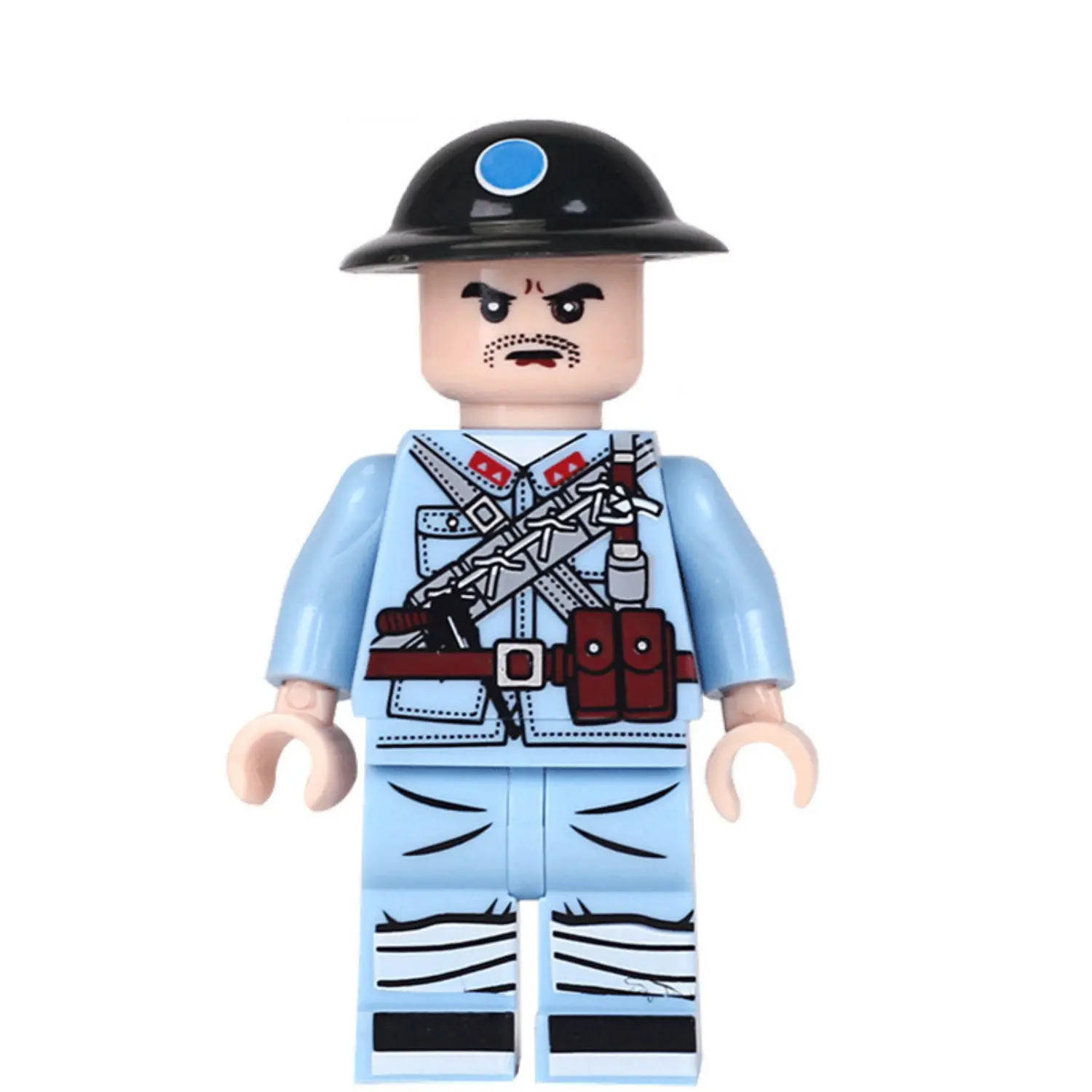 Minifigure – officer of the Chinese National Revolutionary Army NRA of the Republic of China Kuomintang KMT forces (LEGO Alternative)