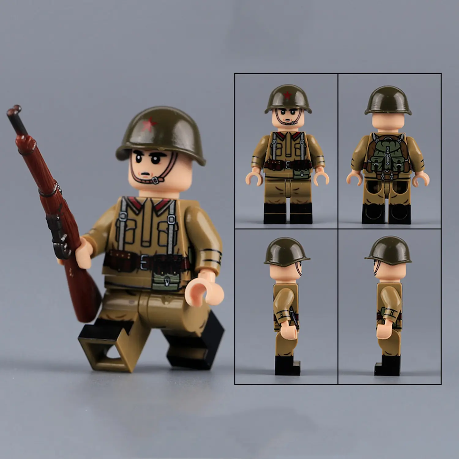 13Minifigure – Infantryman of the Soviet Red Army (LEGO Compatible) 13Minifigure – Infantryman of the Soviet Red Army (LEGO Compatible)