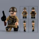 Soviet Red Army submachine gunner - Custom Printed Brick Block Figure