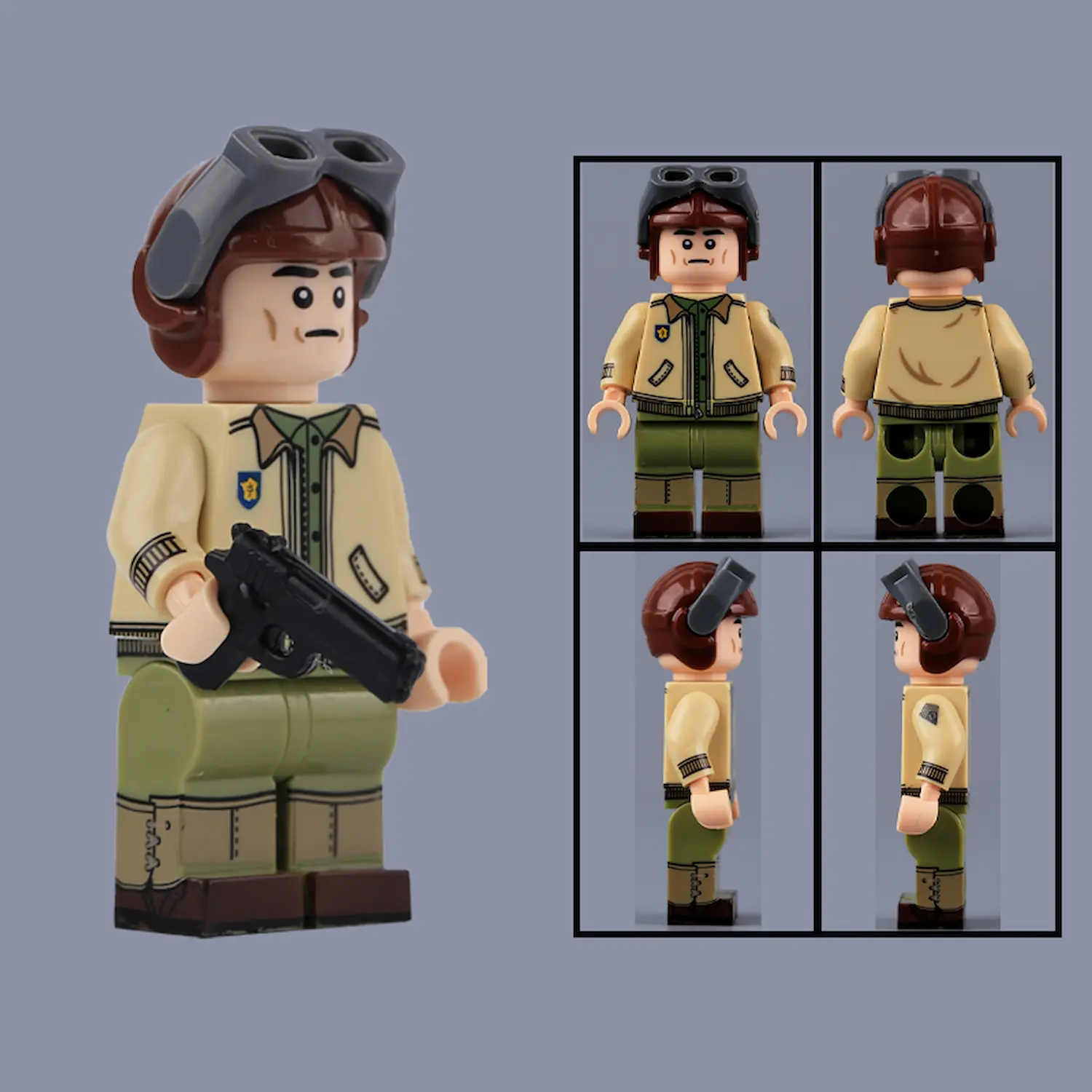 Minifigure - Sergeant from the Free French 2nd Armored Division (LEGO Compatible)