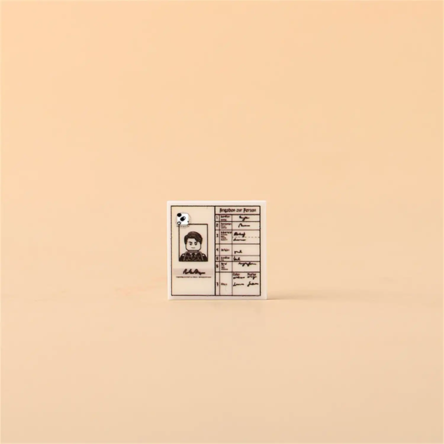 Custom Piece – German soldier's identification document from the World War II – 3D Print for LEGO minifigure