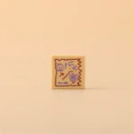 Printed Tile – treasure map - Custom 3D Printed Miniature Accessory Parts Pieces for Brick Block Figures