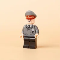 Minifigure - Adolf Hitler the Nazi Party (NSDAP) and dictator of Germany with grey uniform and hat (LEGO Compatible) 3 Minifigure - Adolf Hitler the Nazi Party (NSDAP) and dictator of Germany with grey uniform and hat (LEGO Compatible)