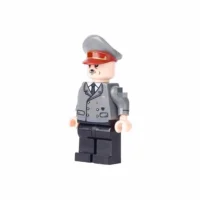 Minifigure - Adolf Hitler the Nazi Party (NSDAP) and dictator of Germany with grey uniform and hat (LEGO Compatible) 4 Minifigure - Adolf Hitler the Nazi Party (NSDAP) and dictator of Germany with grey uniform and hat (LEGO Compatible)
