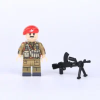 Minifigure - Sergeant in the British Parachute Regiment (LEGO Compatible) 2 Sergeant in the British Parachute Regiment - Custom Printed Brick Block Figure