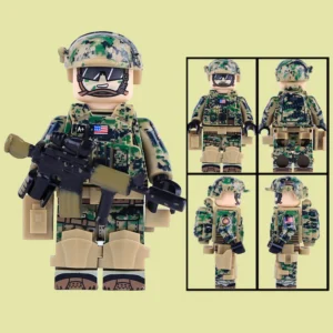 Minifigure - infantryman from the United States Marine Corps USMC (LEGO Compatible) Minifigure - infantryman from the United States Marine Corps USMC (LEGO Compatible)