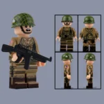paratrooper from the United States Army’s 101st Airborne Division Screaming Eagles - Custom Printed Brick Block Figure