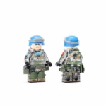 Chinese soldier serving as a United Nations (UN) peacekeeper - Custom Printed Brick Block Figure