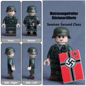 Minifigure – German Coastal Artilleryman Matrosengefreiter Küstenartillerie (LEGO Alternative) Minifigure – German Coastal Artilleryman Matrosengefreiter Küstenartillerie (LEGO Alternative)