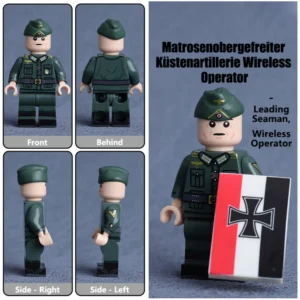 Minifigure – Leading Seaman serving as a Wireless Operator in a German Coastal Artillery unit (LEGO Alternative) Minifigure – Leading Seaman serving as a Wireless Operator in a German Coastal Artillery unit (LEGO Alternative)
