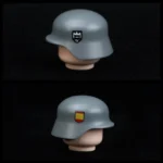 German M35 M40 Stahlhelm steel helmet World War II - Custom 3D Printed Miniature Accessory Parts Pieces for Brick Block Figures