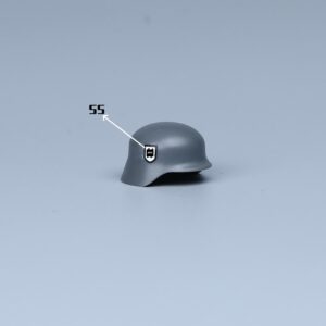 Custom Piece Miniature – Helmet German M40 Stahlhelm (steel helmet) – 3D Print for LEGO minifigure Custom Piece Miniature – Helmet German M40 Stahlhelm (steel helmet) – 3D Print for LEGO minifigure