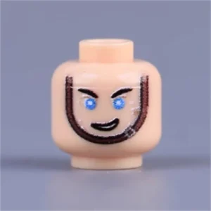 Custom Piece Miniature – confident smirk or smile head – 3D Print for LEGO minifigure Custom Piece Miniature – confident smirk or smile head – 3D Print for LEGO minifigure