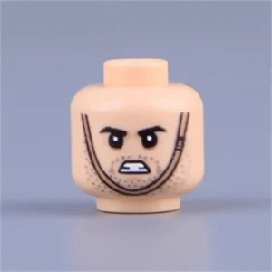 Custom Piece Miniature – head battle cry, a defiant shout, or a grimace of extreme effort – 3D Print for LEGO minifigure Custom Piece Miniature – head battle cry, a defiant shout, or a grimace of extreme effort – 3D Print for LEGO minifigure