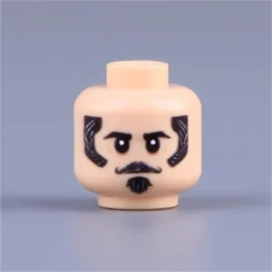 Custom Piece Miniature – head calm, serious, and composed – 3D Print for LEGO minifigure Custom Piece Miniature – head calm, serious, and composed – 3D Print for LEGO minifigure