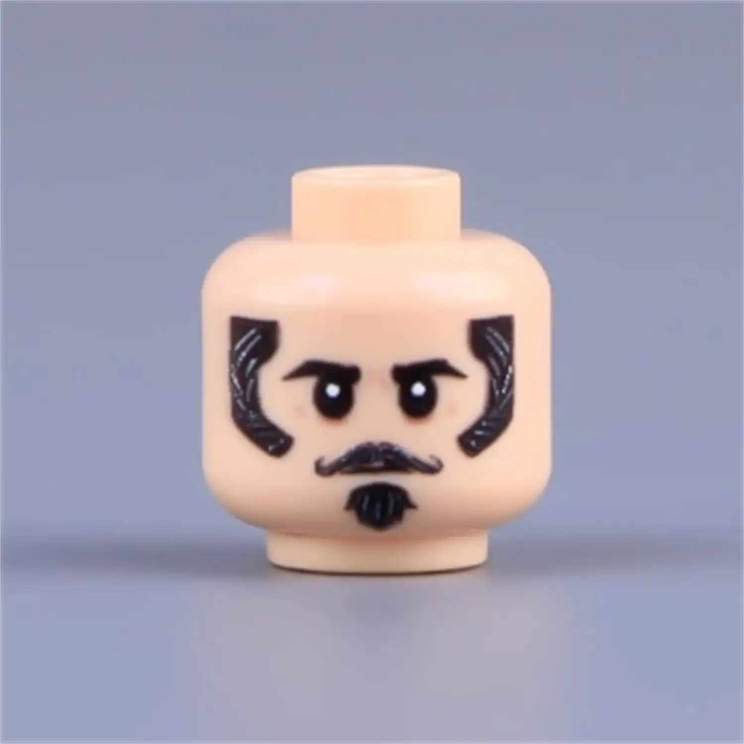 Custom Piece Miniature – head calm, serious, and composed – 3D Print for LEGO minifigure Custom Piece Miniature – head calm, serious, and composed – 3D Print for LEGO minifigure