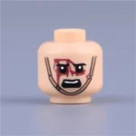 head defiant agony or a pained battle cry - Custom 3D Printed Miniature Accessory Parts Pieces for Brick Block Figures