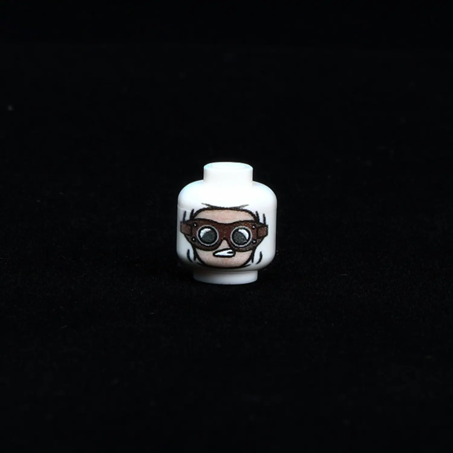 Custom Piece Miniature – head for a German focused attention, curiosity, or neutral observation – 3D Print for LEGO minifigure Custom Piece Miniature – head for a German focused attention, curiosity, or neutral observation – 3D Print for LEGO minifigure