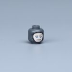 head for a German soldier cold, focused, and serious - Custom 3D Printed Miniature Accessory Parts Pieces for Brick Block Figures