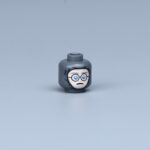 head for a German soldier nervousness, apprehension, or timid concern - Custom 3D Printed Miniature Accessory Parts Pieces for Brick Block Figures