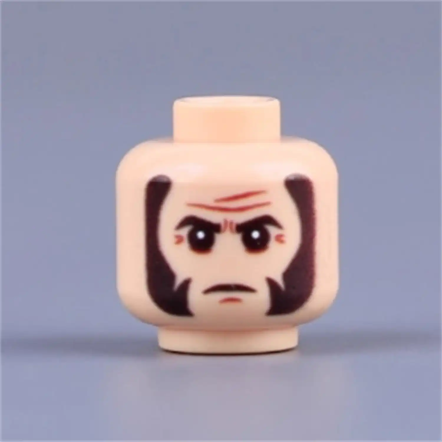 Custom Piece Miniature – head grumpy, angry, and stern old man – 3D Print for LEGO minifigure Custom Piece Miniature – head grumpy, angry, and stern old man – 3D Print for LEGO minifigure