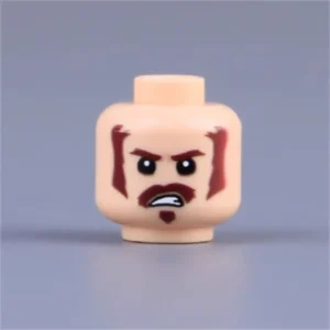 Custom Piece Miniature – head intense anger, fury, or fierce determination – 3D Print for LEGO minifigure Custom Piece Miniature – head intense anger, fury, or fierce determination – 3D Print for LEGO minifigure
