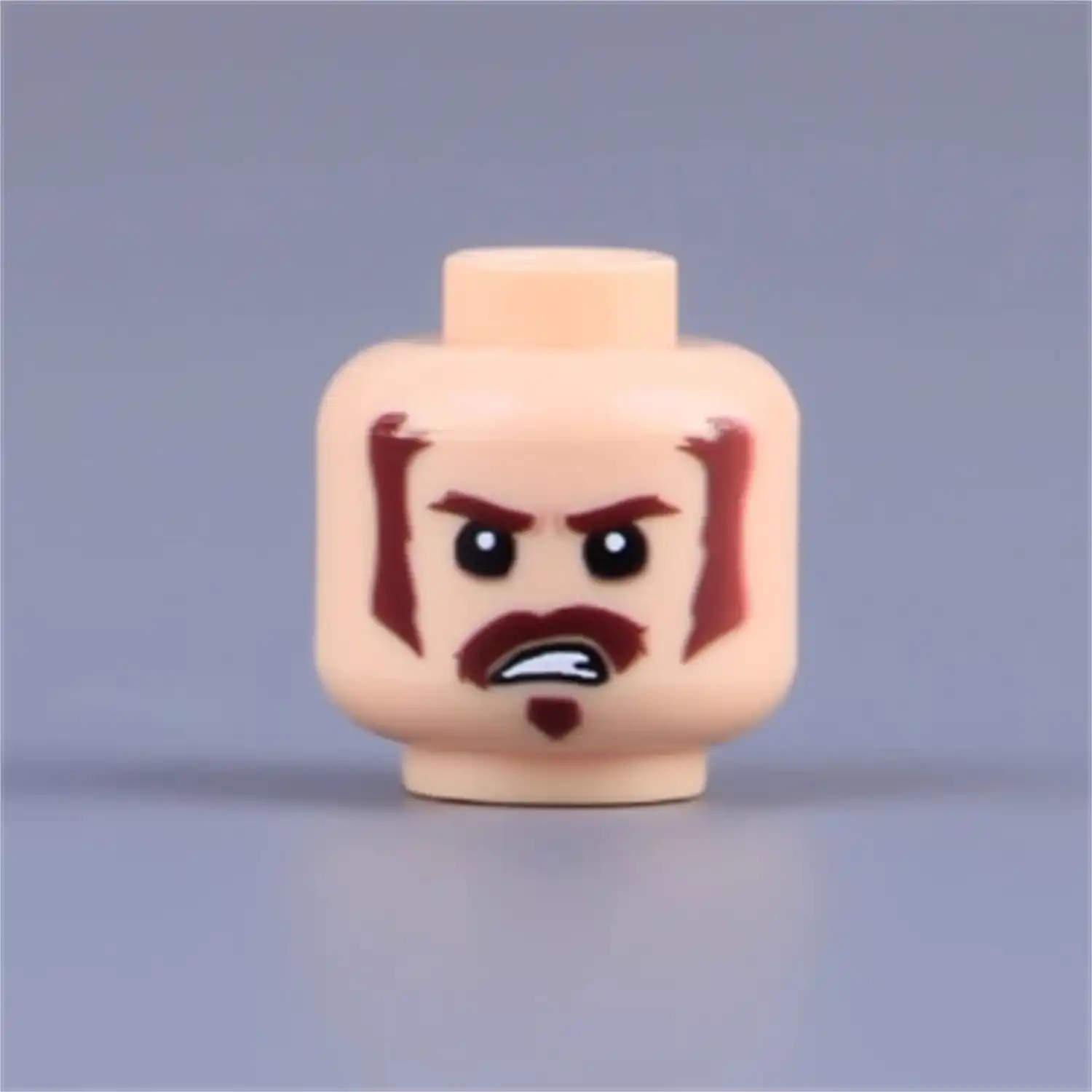 Custom Piece Miniature – head intense anger, fury, or fierce determination – 3D Print for LEGO minifigure Custom Piece Miniature – head intense anger, fury, or fierce determination – 3D Print for LEGO minifigure