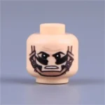 head primal rage, an aggressive snarl, or a fierce battle cry - Custom 3D Printed Miniature Accessory Parts Pieces for Brick Block Figures