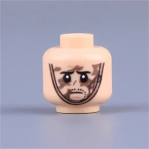 Custom Piece Miniature – head sadness, worry, or fear – 3D Print for LEGO minifigure Custom Piece Miniature – head sadness, worry, or fear – 3D Print for LEGO minifigure