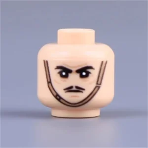 Custom Piece Miniature – head stern determination, intense focus, or controlled anger – 3D Print for LEGO minifigure Custom Piece Miniature – head stern determination, intense focus, or controlled anger – 3D Print for LEGO minifigure