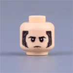 head stern, serious, and disciplined - Custom 3D Printed Miniature Accessory Parts Pieces for Brick Block Figures