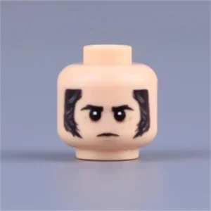 Custom Piece Miniature – head stern, serious, and disciplined – 3D Print for LEGO minifigure Custom Piece Miniature – head stern, serious, and disciplined – 3D Print for LEGO minifigure